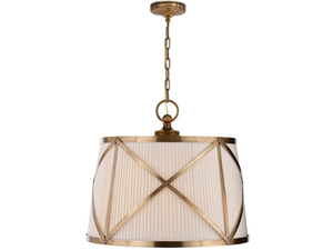 GROSVENOR LARGE - Metal and linen pendant lamp _ Visual Comfort Europe